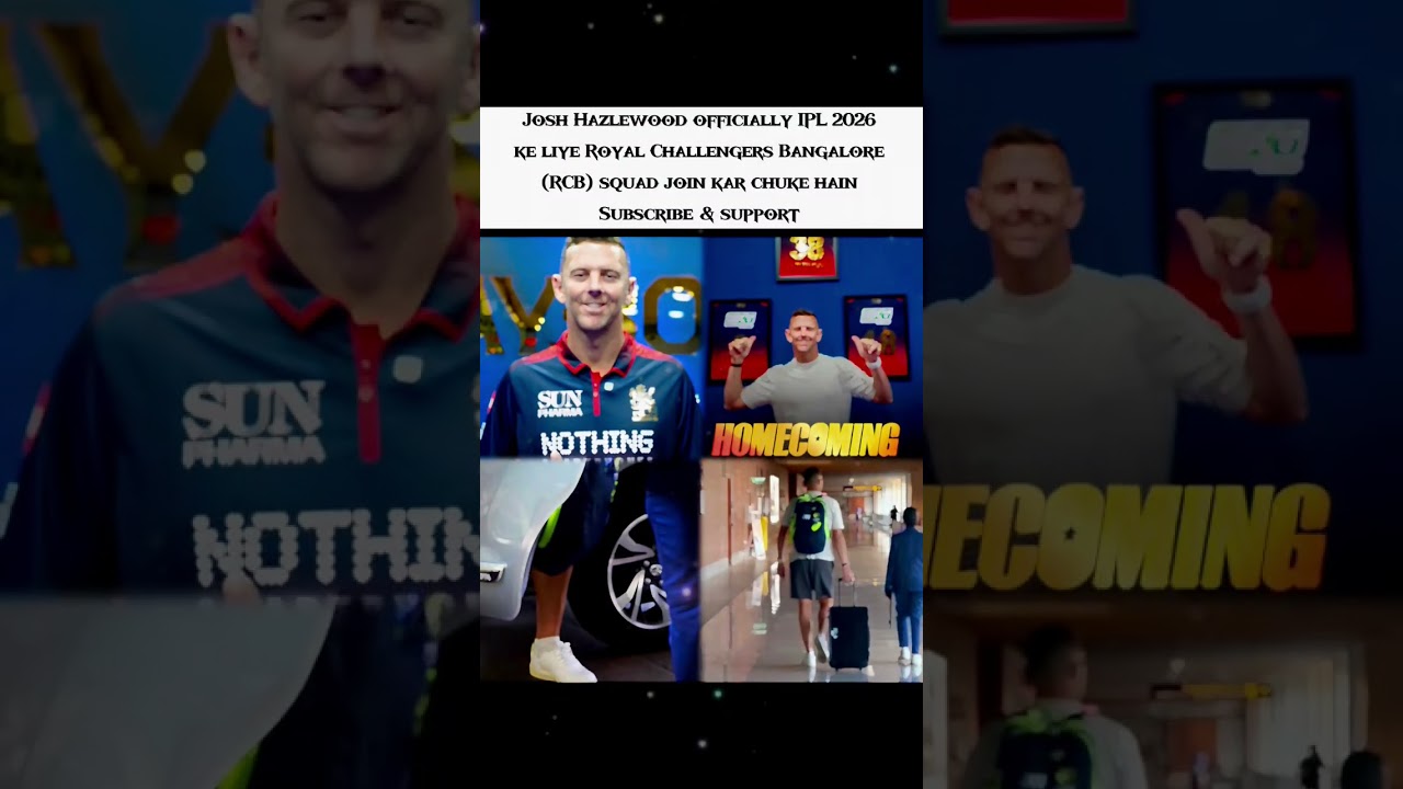 Josh Hazlewood Joins RCB Squad for IPL 2026 – Bowling Attack Gets Stronger 💥🏏