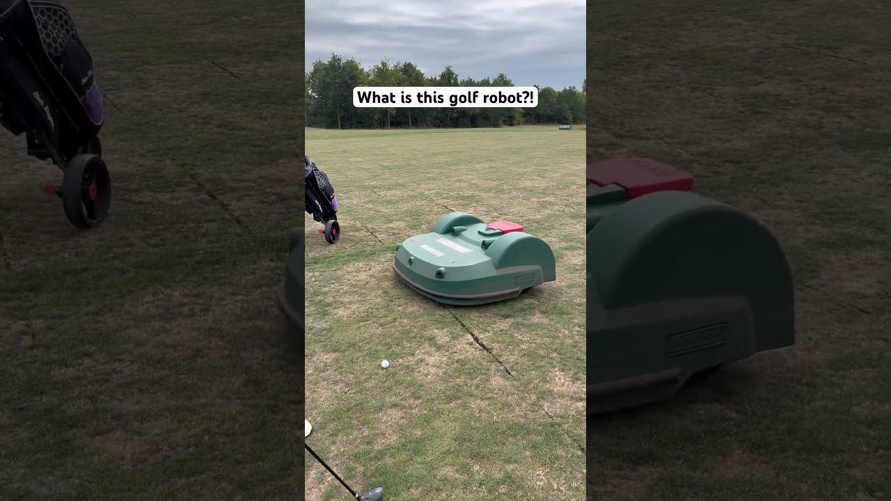 Golf robot clearly wanted me off the course 😂 #beginnergolfer #golfgirl #girlgolfers #femalegolfer