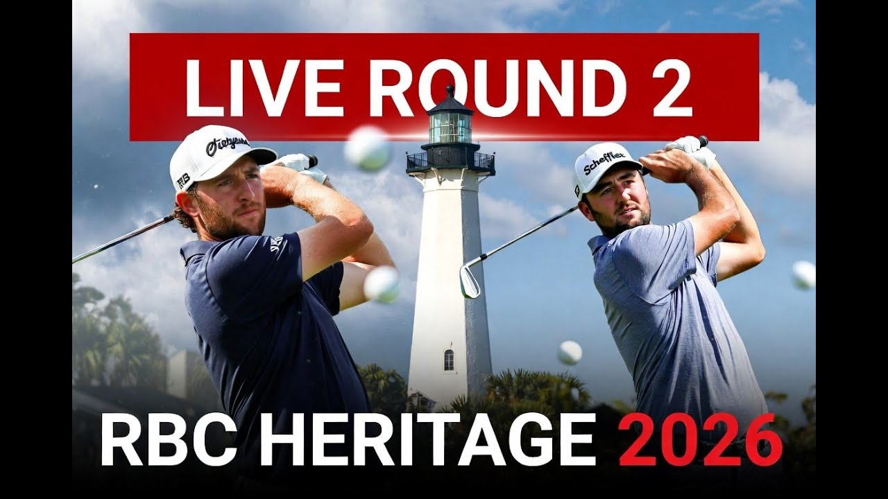 PGA Tour Live: RBC Heritage 2026 Round 2 | Harbour Town Golf Links LIVE