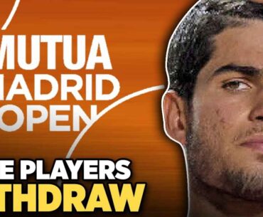 More Players Withdraw from Madrid Masters 2026 | Tennis News