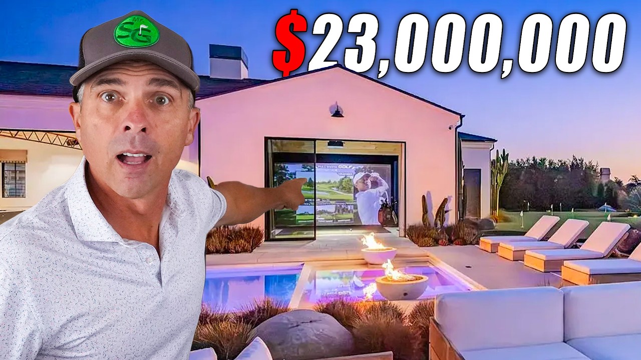 Tour this Pro Athletes $23,000,000 Home with Epic Golf Simulator Room!