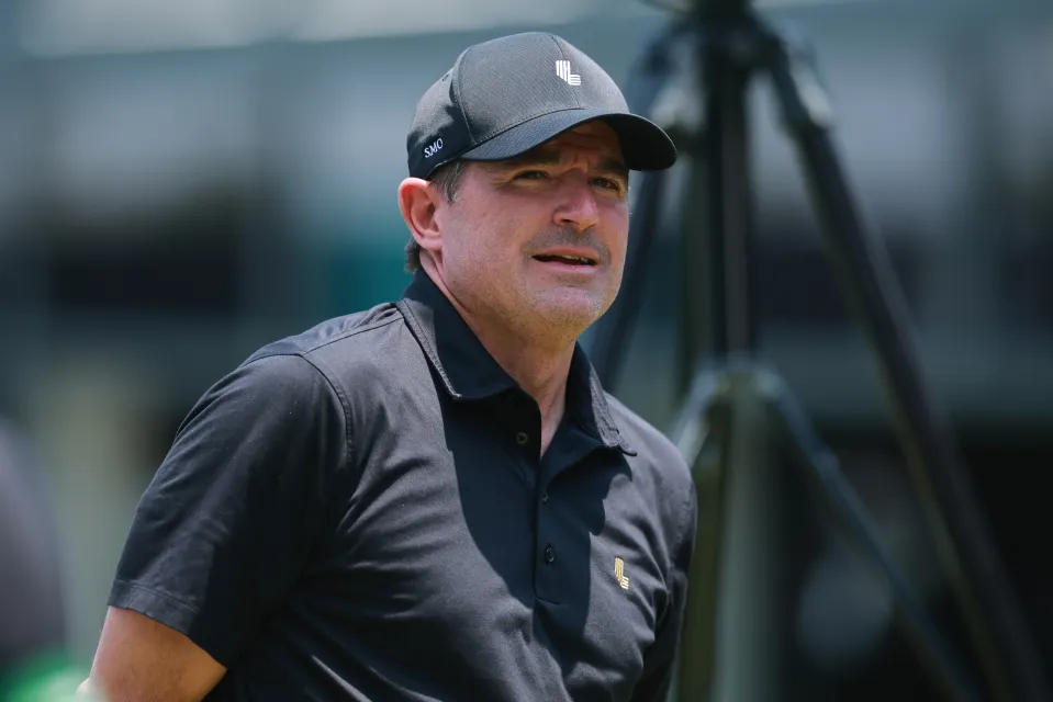 CEO of LIV Golf, Scott O'Neil looks on during day one of LIV Golf Mexico City at Club de Golf Chapultepec on April 16, 2026 in Mexico City.
