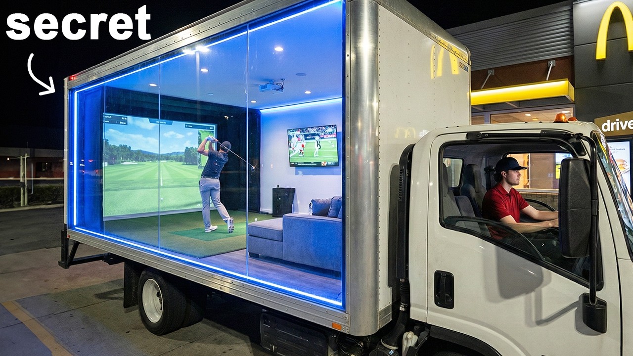I Built a Secret Man Cave In a Moving Truck