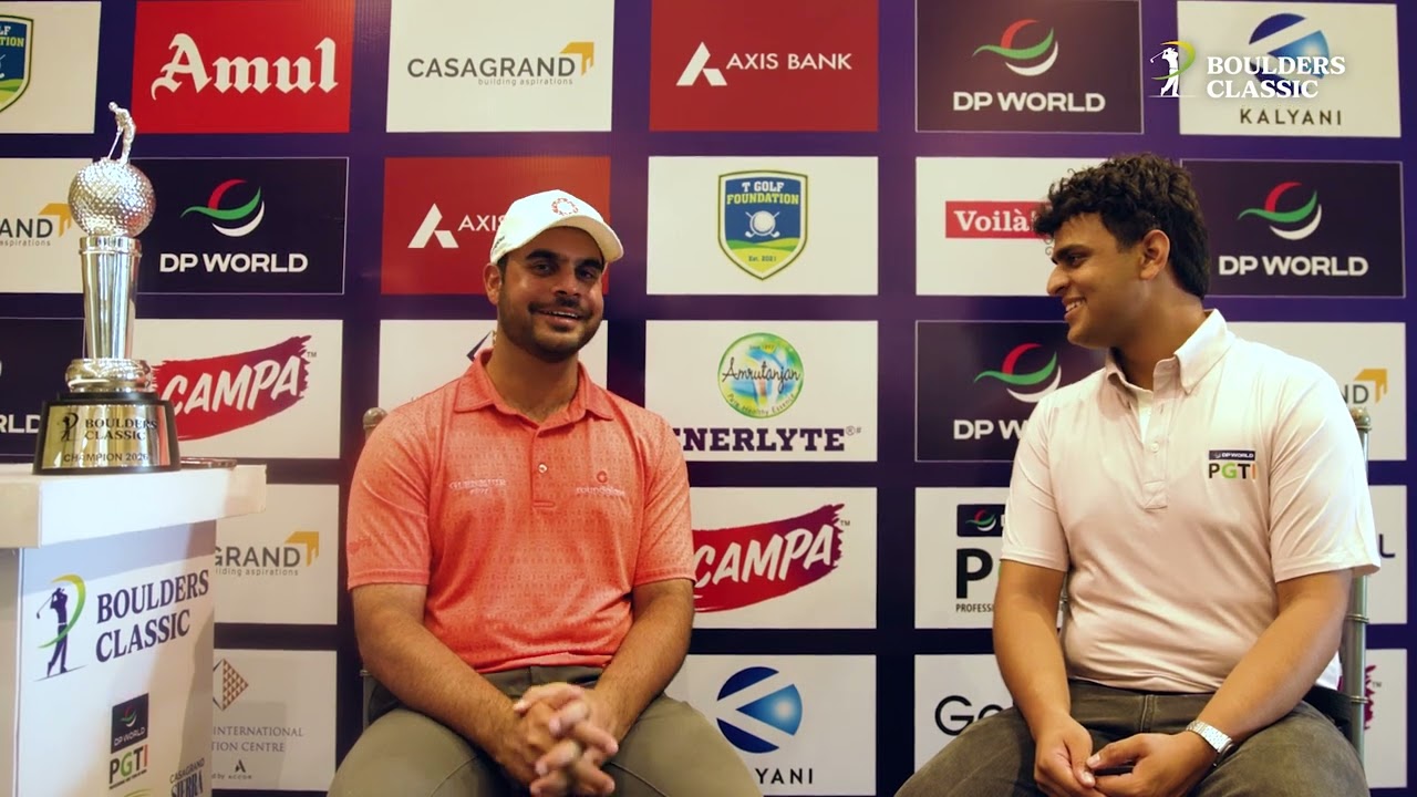 Exclusive sit-down interview with Shubhankar Sharma, winner of The Boulders Classic 2026 ⛳️