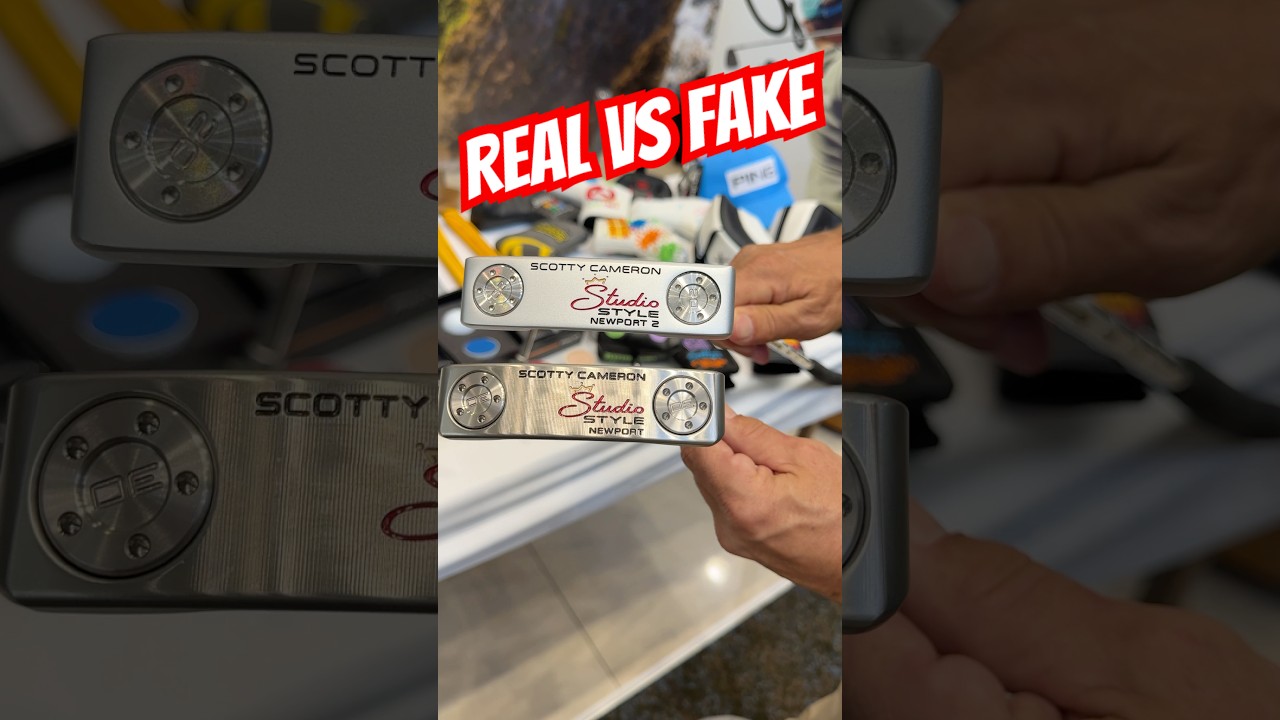 Can you spot the Fake Scotty Cameron Putter? #fakegolf #scottycameron