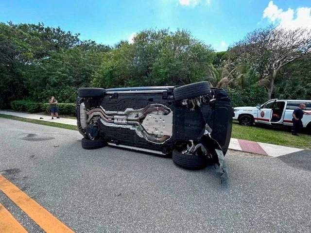 Tiger Woods is reportedly planning to return to golf once he completes treatment following his car crash and DUI arrest (the aftermath of which is pictured here). via REUTERS