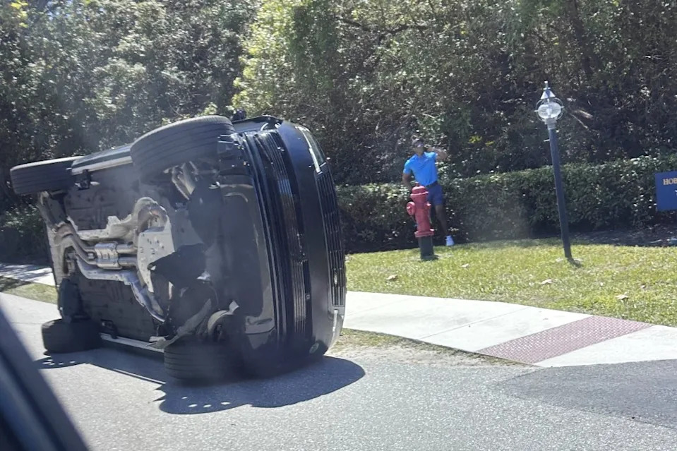 An insider close to the Woods (seen here after crashing his car in Jupiter Island, Florida, on March 27) opened up about the golf great’s post-treatment career plans over the weekend. AP