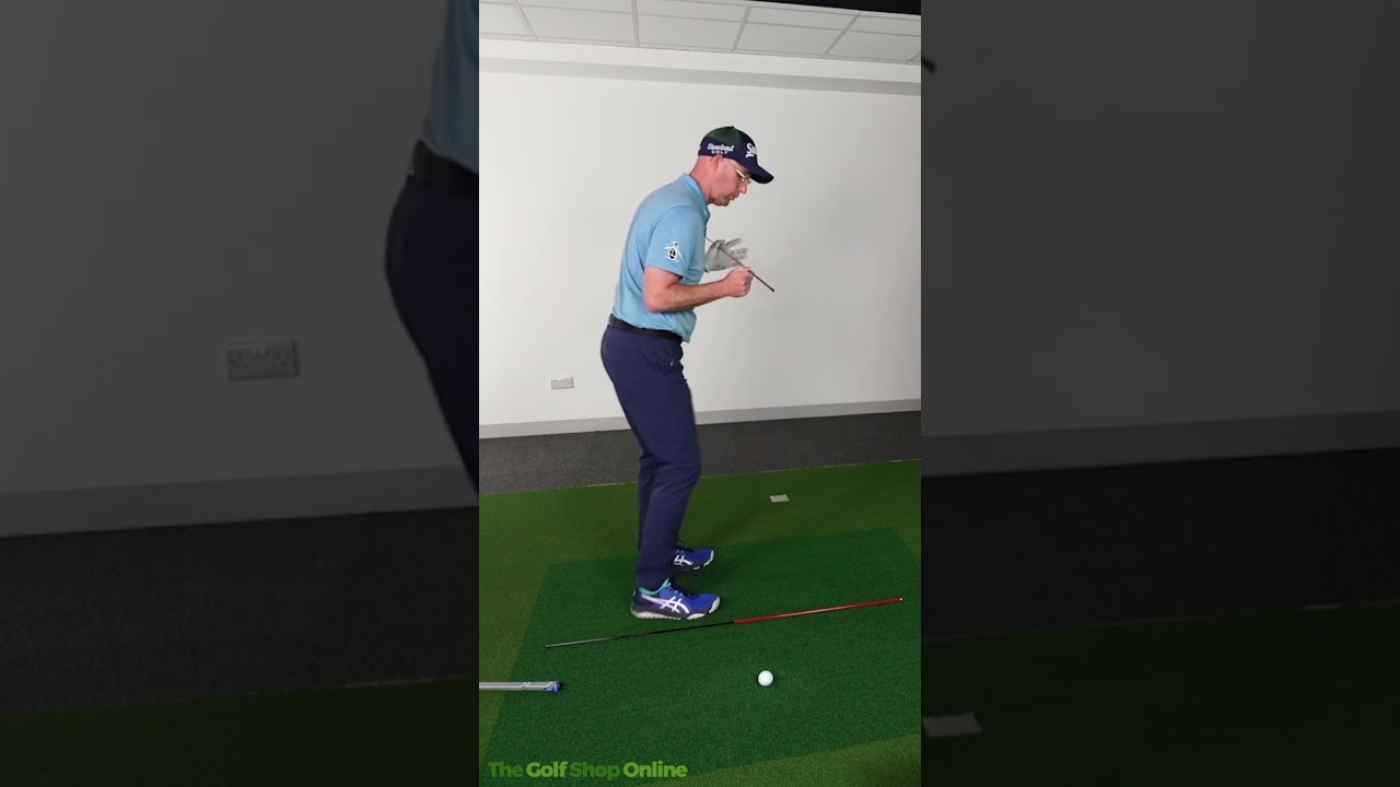 The Secret to Better Ball Striking with Alignment Sticks #golf #golftips #technique