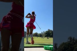 Amazing Golf Swing you need to see | Golf Girl awesome swing | Golf shorts | ELVIRA STEPNA