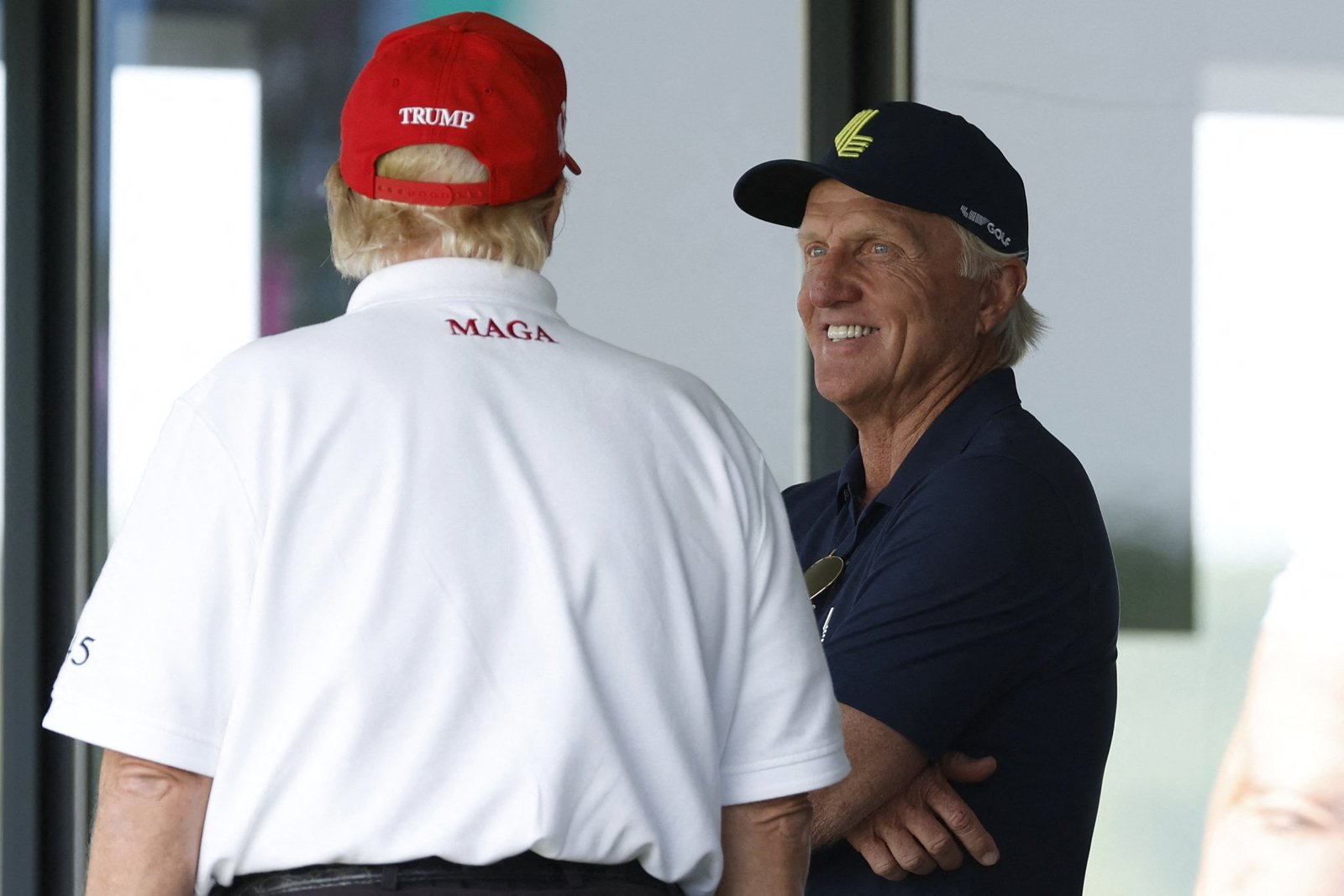 Greg Norman with American president Donald Trump