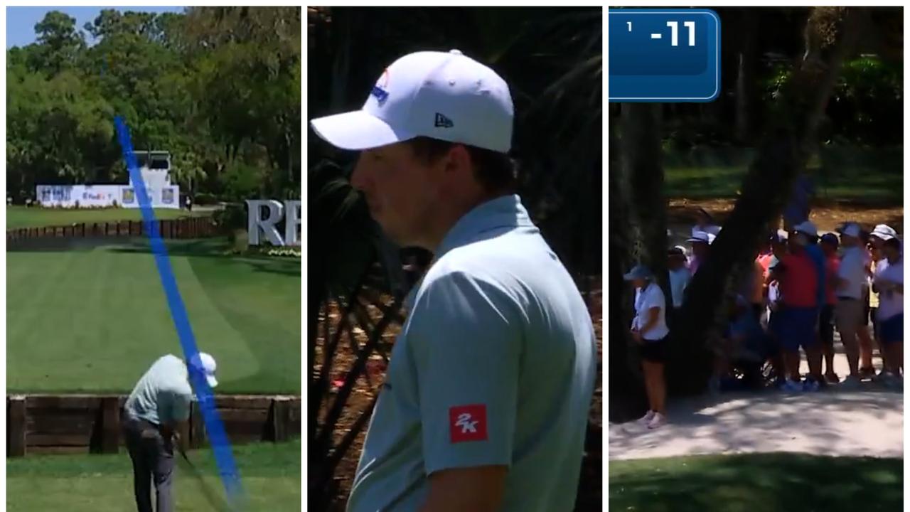 PGA Tour 2026: RBC Heritage second round leaderboard, Matt Fitzpatrick lucky break, Akshay Bhatia pyscho scorecard, Aussies in action