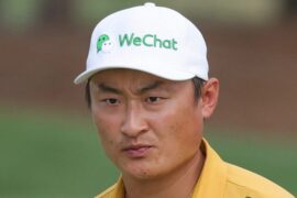 If you guys missed it, an announcer stated Haotong Li’s lob wedge says “Most handsome man in China” on it.