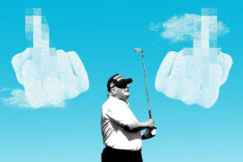 Woman Greets Trump’s Golf Motorcade With Ultimate Two-Finger Salute