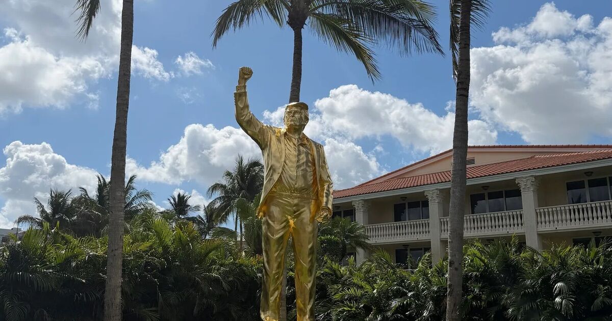 'Woke' PGA Tour staff refuse photo with garish new Donald Trump statue - Golf - Sports