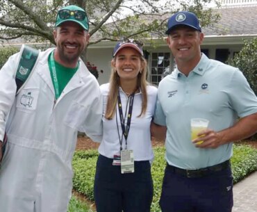Kai Trump spotted posing with Bryson DeChambeau at Masters days after mom Vanessa's boyfriend Tiger Woods jets to rehab