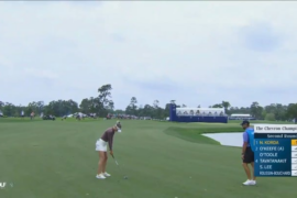 Nelly Korda finishes with birdies on 17-18 for another round of 65 at the Chevron Championship