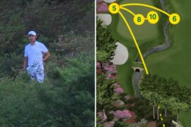 Masters golf 2026: Haotong Li implodes with ten shots on 13th hole, video, position, prize money