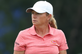 With husband and dad on the bag, Stacy Lewis wraps career at Chevron Championship
