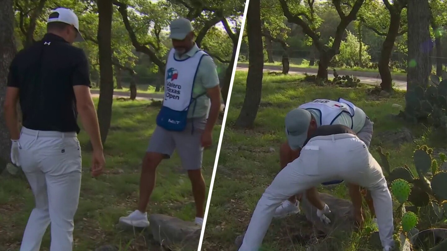 Here, hold this boulder: Spieth and Greller navigate rocky second round in Texas Here, hold this boulder: Spieth and Greller navigate rocky second round in Texas