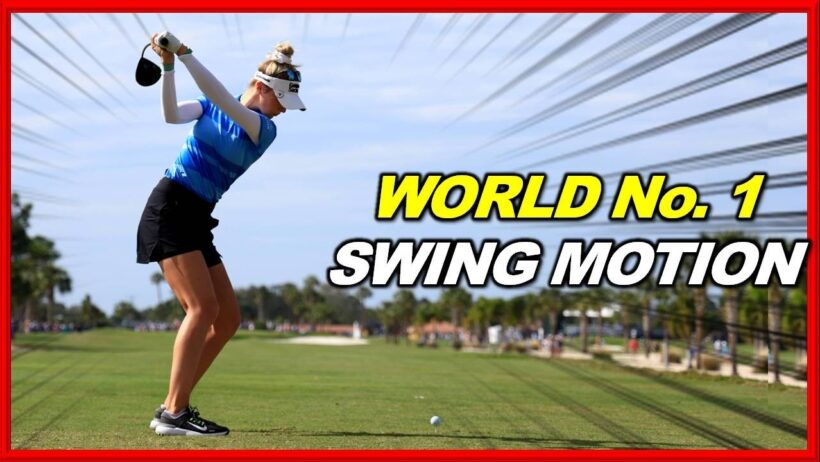 LPGA No.1 "Nelly Korda" Driver-Wood-Iron Slow Motion Swing from Various Angles