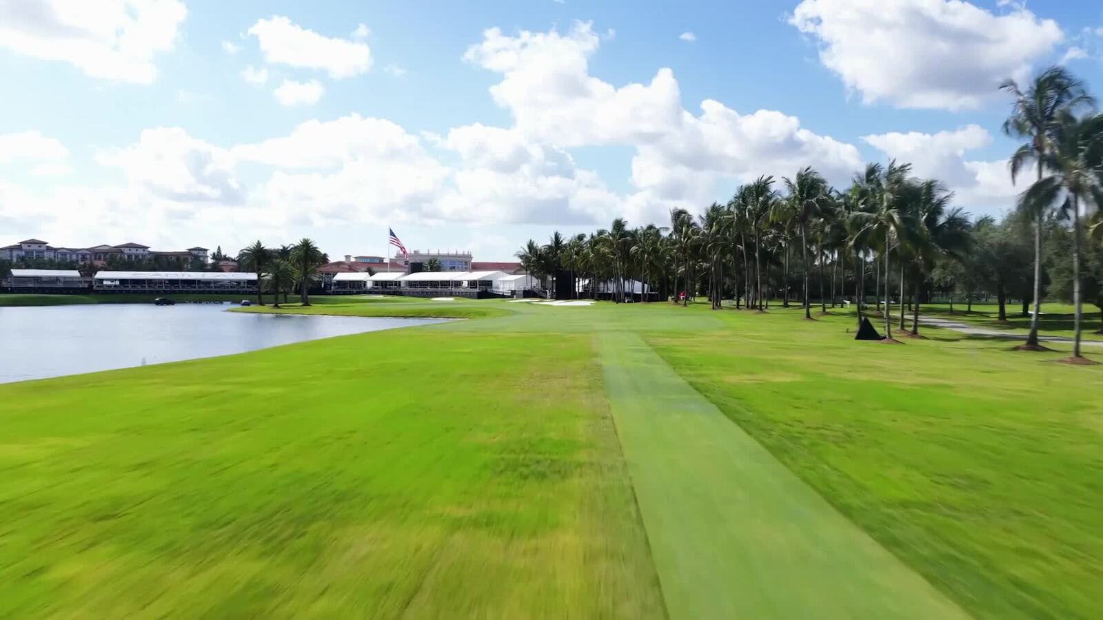 Take closer look at Trump National Doral's No. 18, toughest hole at Cadillac