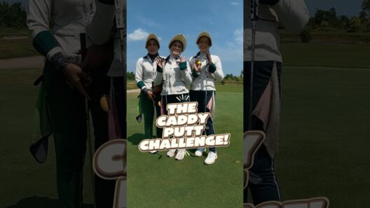 Th Caddy Putt Challenge! #golf #golfswing #caddy #royalcreek #udonthani  #thailand #issan #travel