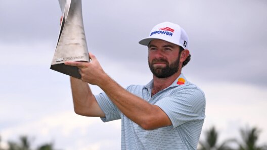 Shop Cameron Young's Peter Millar golf apparel: Polos, golf pants, more
