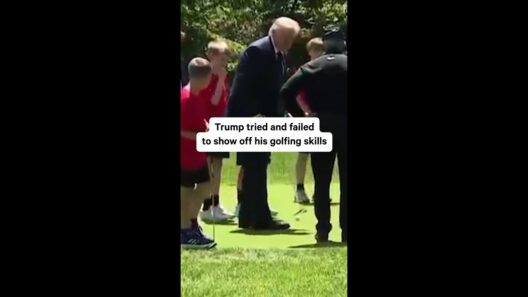 Trump Misses Every Putt, Walks Away