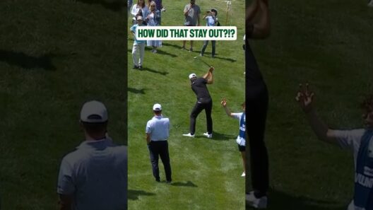 Dustin Johnson Hits Flagstick, Ends Up 35ft Away 😩 #LIVGolfVirginia