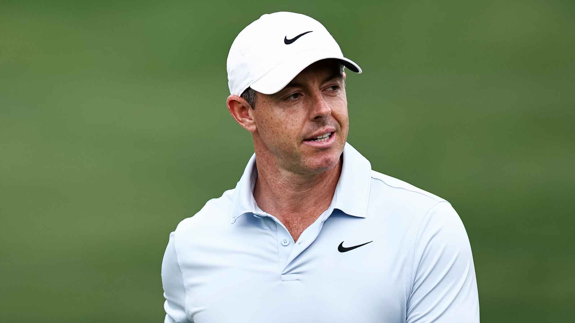Rory McIlroy looks on during the Truist Chamoionship