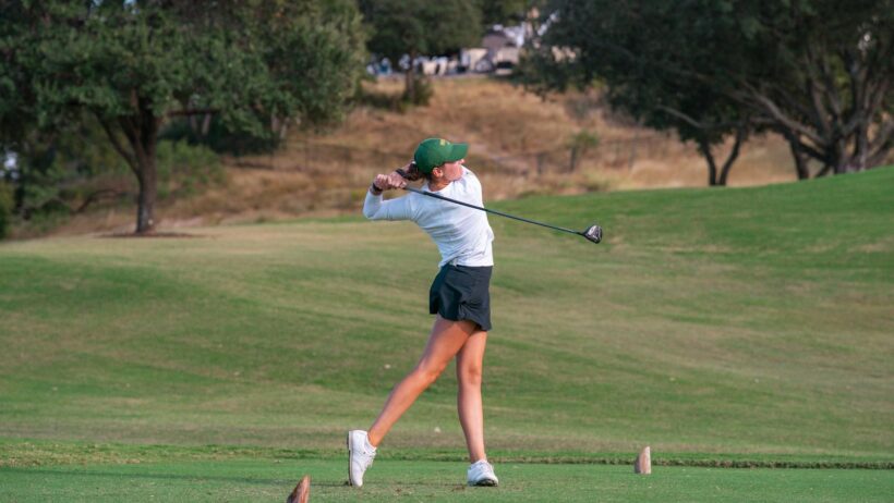 My Baylor Story with Silje Ohma graphic; photo of Silje posing