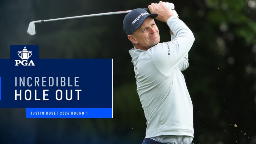 Justin Rose Makes INSANE Bunker Shot for Birdie! | 2026 PGA Championship