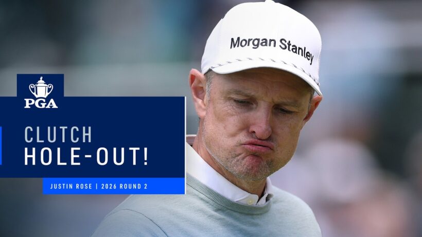 Flop Shot Eagle Hole-Out from Justin Rose! | 2026 PGA Championship