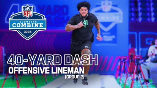 Offensive Lineman Run the 40-Yard Dash at 2026 NFL Combine | Group 2