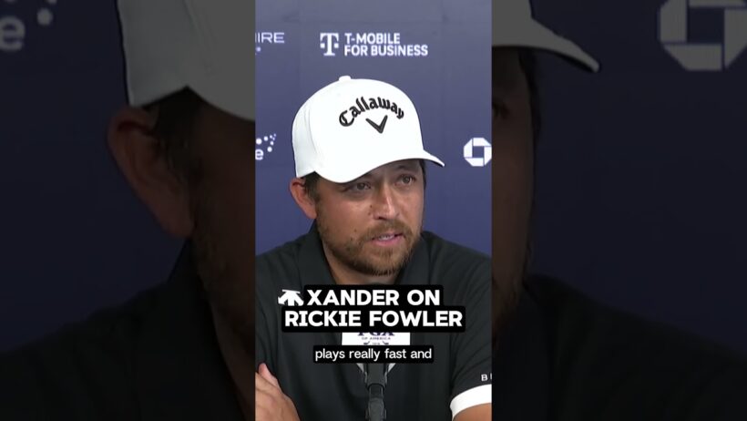 Xander Schauffele comments on having Rickie Fowler as his playing partner at Aronimink 🏌️‍♀️
