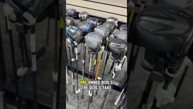 The used driver wall at Golf Galaxy tells you everything you need to know