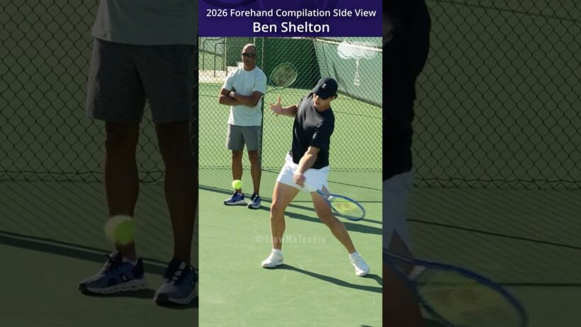 Ben Shelton Forehand Compilation 2026 [Open Side View]