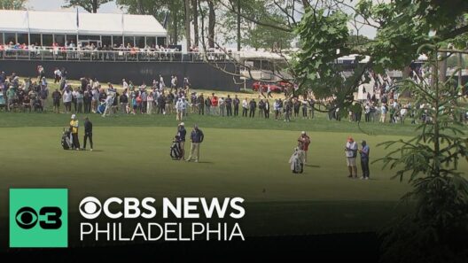 A Delco family got creative to get the perfect view of the PGA Championship at Aronimink