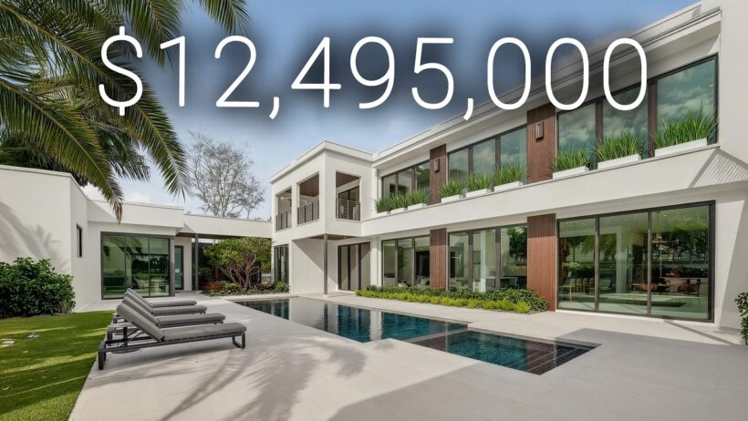 Inside a $12,495,000 MANSION on a PRIVATE GOLF COURSE in Fort Lauderdale!