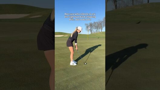 Can’t believe this drill works #golf #golfgirl #golfing #golftips