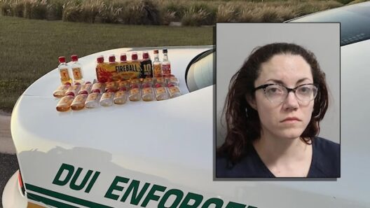 Florida woman arrested after golf course joyride fueled by 21(!) mini bottles of Fireball