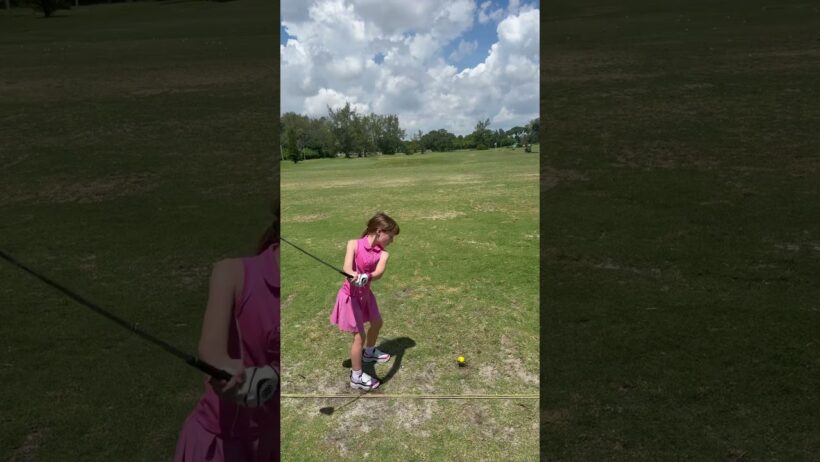 Was This Lucky Or Skill? #golfgirl #golfshorts #golf