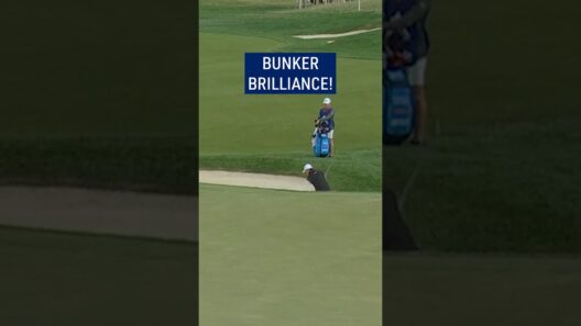 AMAZING hole-out from the sand! 💪