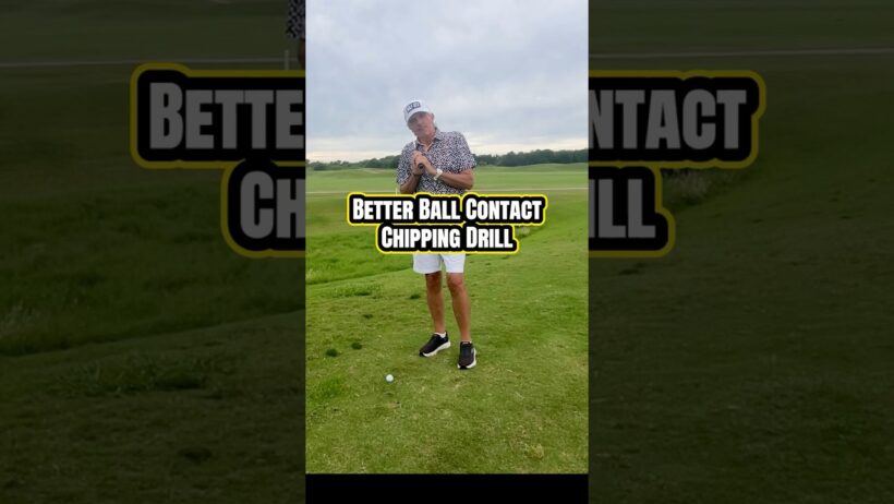Chipping Drill for Better Ball Contact  #golf #golftips #golfinstruction #golfshorts #golflesson