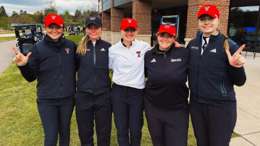 Denisa Vodickova waits to putt during second round of NCAAs