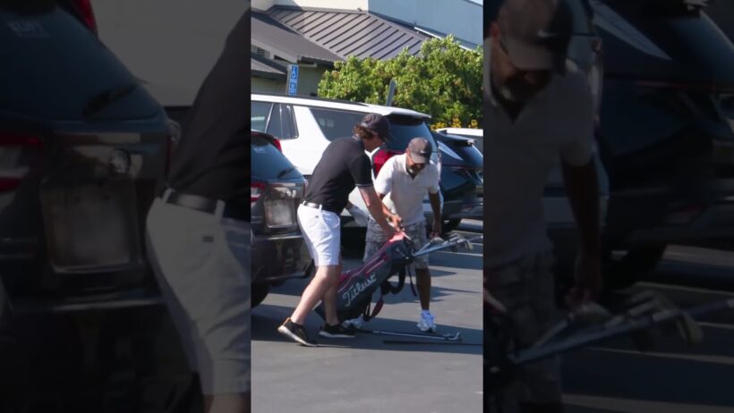 Been watching too much Tiger😭 #tigerwoods #golf #golfprank #prankvideo #funnyvideo