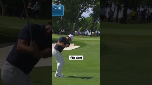 Brooks Koepka had a little trouble getting out of the bunker until... #shorts #golf #pgatour