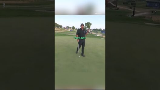Johnson Wagner attempts Aaron Rai's electric putt to win the PGA Championship #shorts #golf #pga