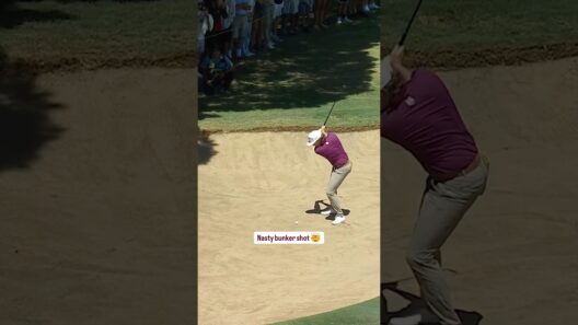 Cam Smith with magic out of the bunker 😳⛳️