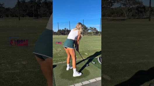 Amazing Golf Swing you need to see | Golf Girl awesome swing | Golf shorts | Karin Hart #shorts